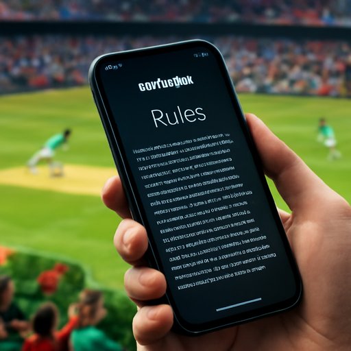 9999bet rules shown on phone display